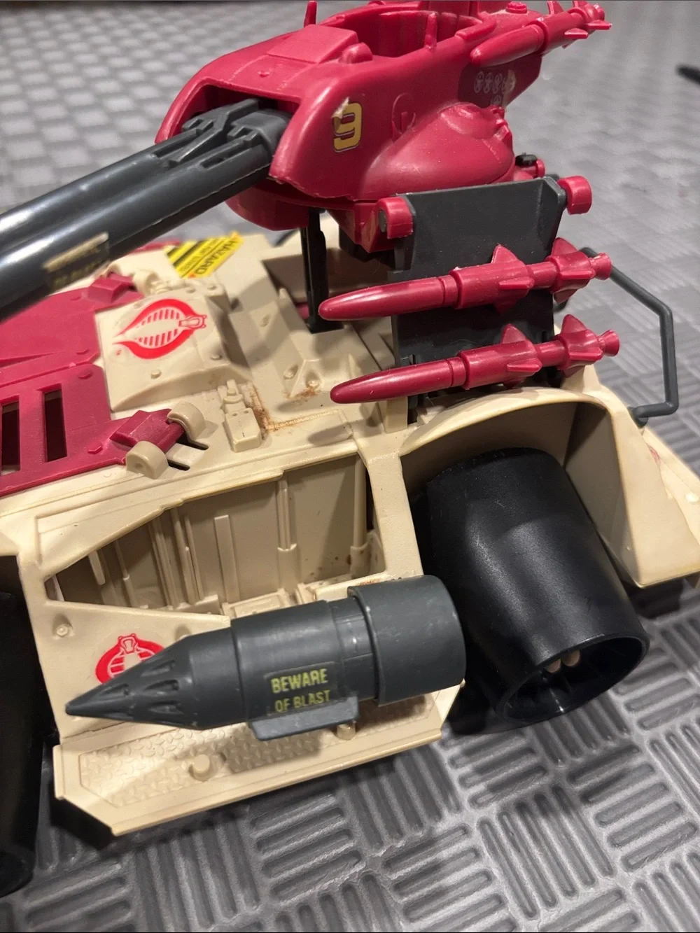 GI Joe Cobra RAGE in Good Condition 1990 Hasbro ARAH
